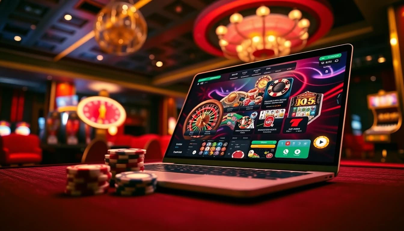 Experience thrilling online gaming at new88 com with immersive casino elements like chips and roulette.