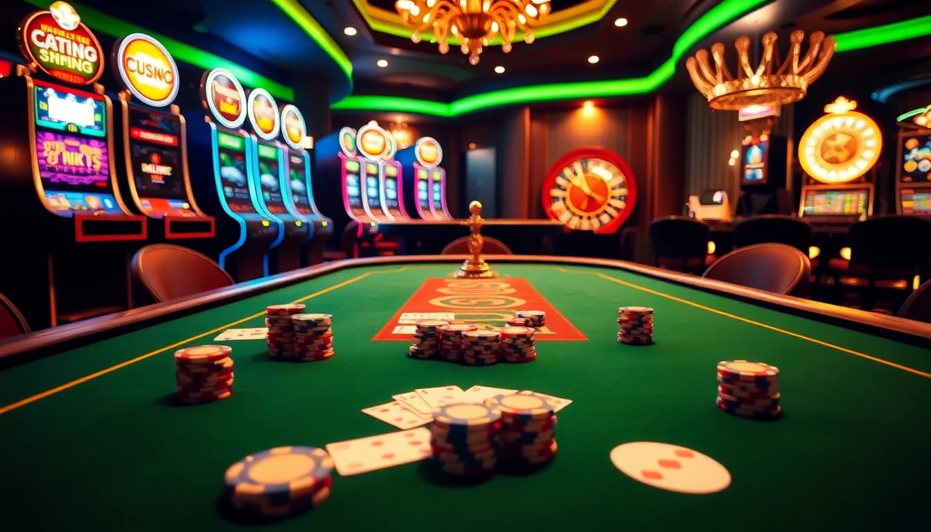 Experience high-stakes excitement at https://kjc686.com/ with vibrant casino tables and gaming action.