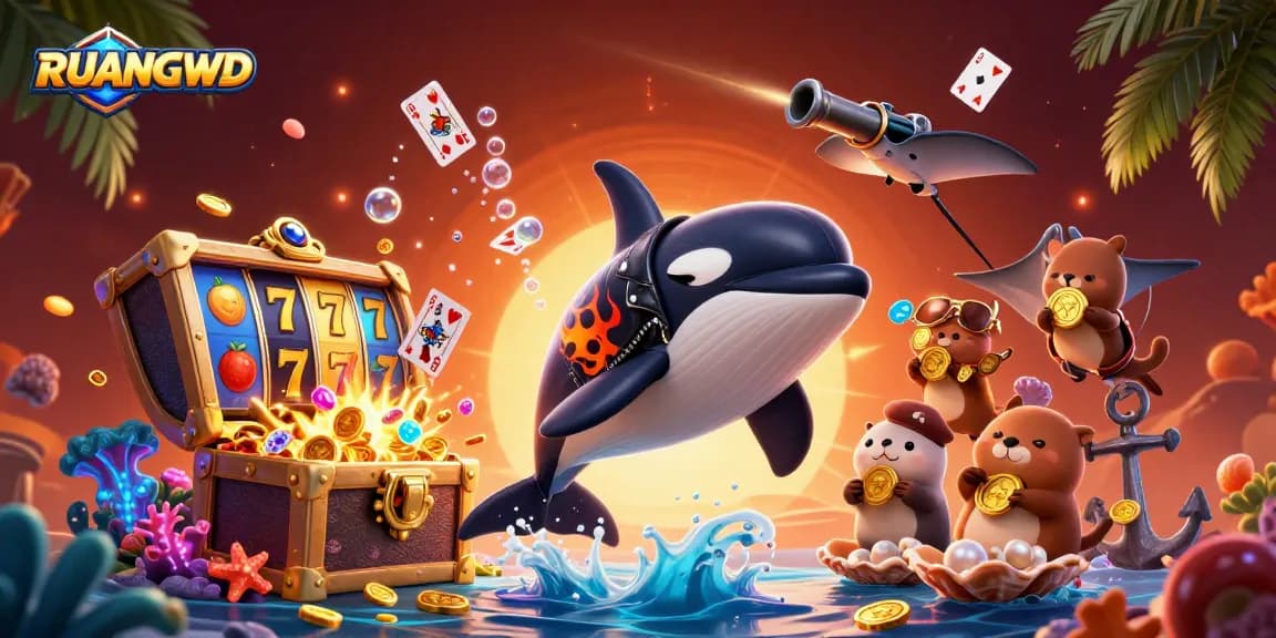 Engage with RUANGWD's dynamic gaming scene featuring exciting slots and adventurous marine characters.