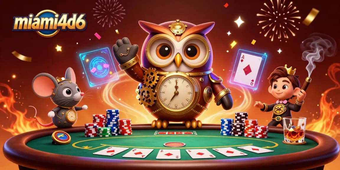 Experience thrilling gameplay at miami4d6 with vibrant characters and dynamic poker elements.