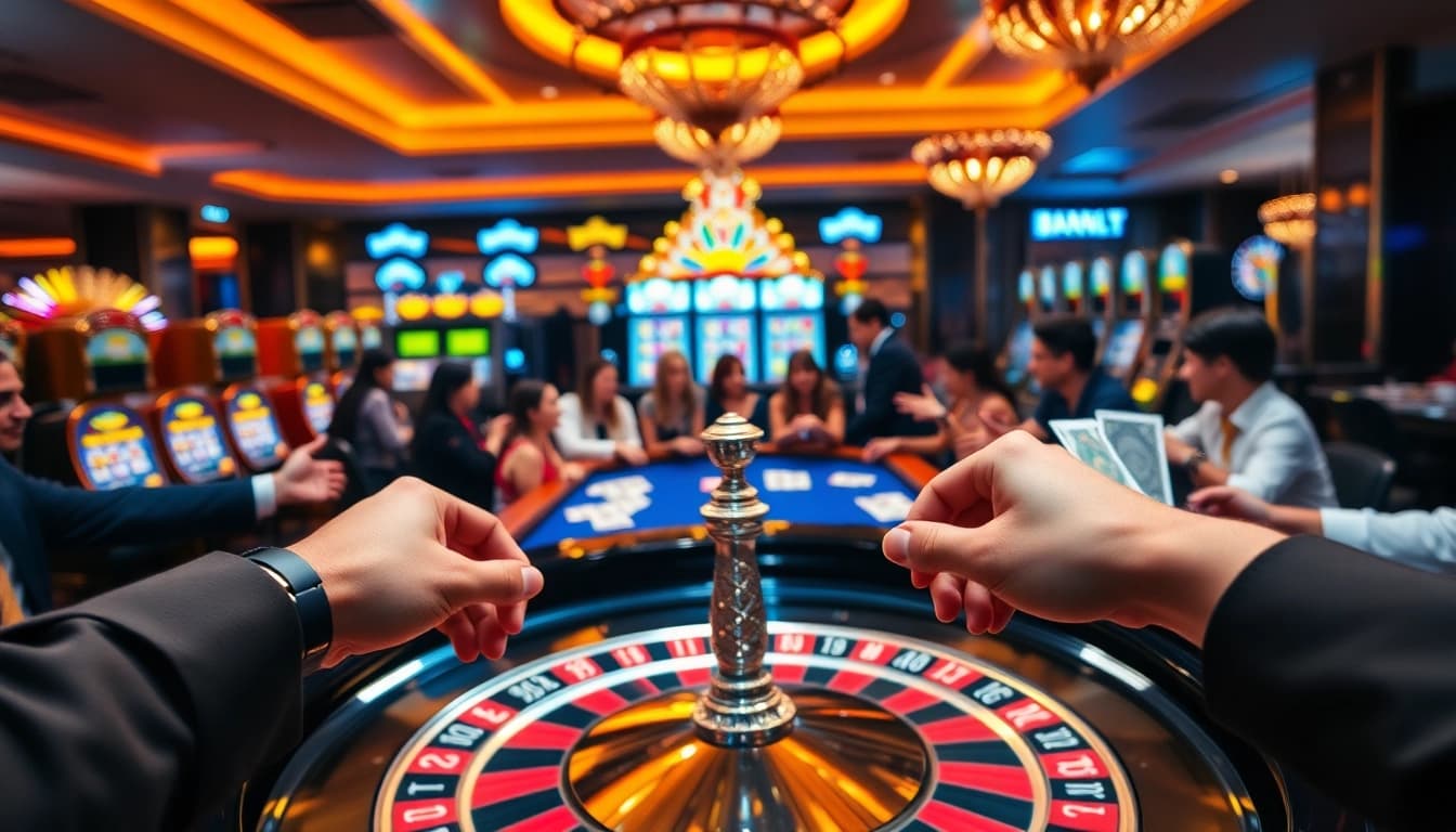 Experience thrilling gameplay at https://kk55.blue/ with vibrant casino visuals and strategic betting.