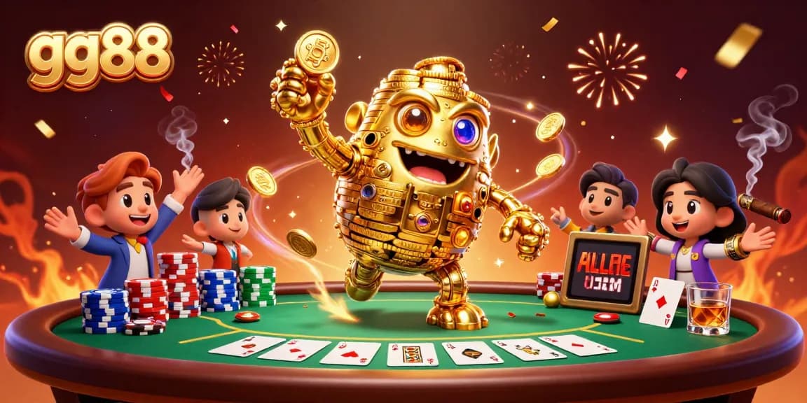 gg88 engages players with vibrant visual elements showcasing poker and casino action.