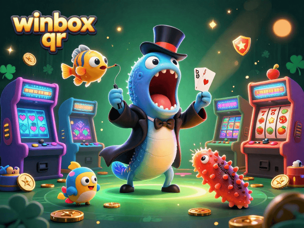Engage with winbox qr while enjoying a magical deep-sea casino experience filled with vibrant characters and gaming elements.