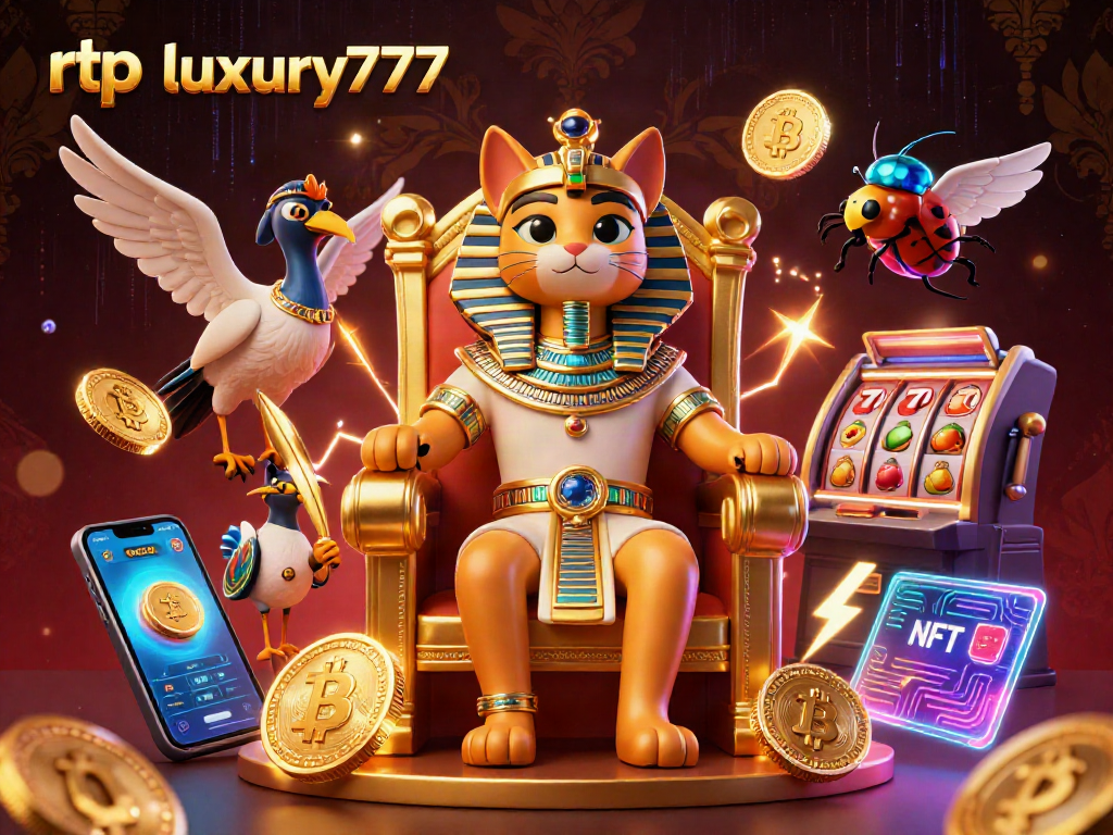rtp luxury777 memadukan slot mesin dengan elemen kasino dalam ilustrasi 3D menarik