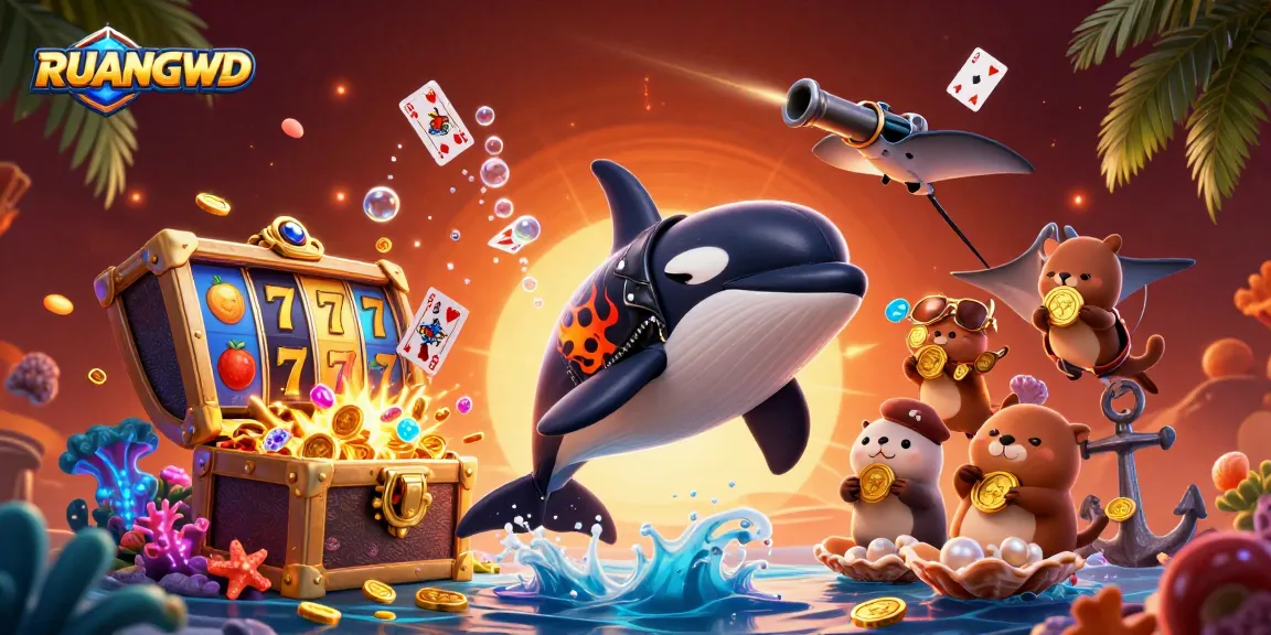 Engage with RUANGWD's dynamic gaming scene featuring exciting slots and adventurous marine characters.
