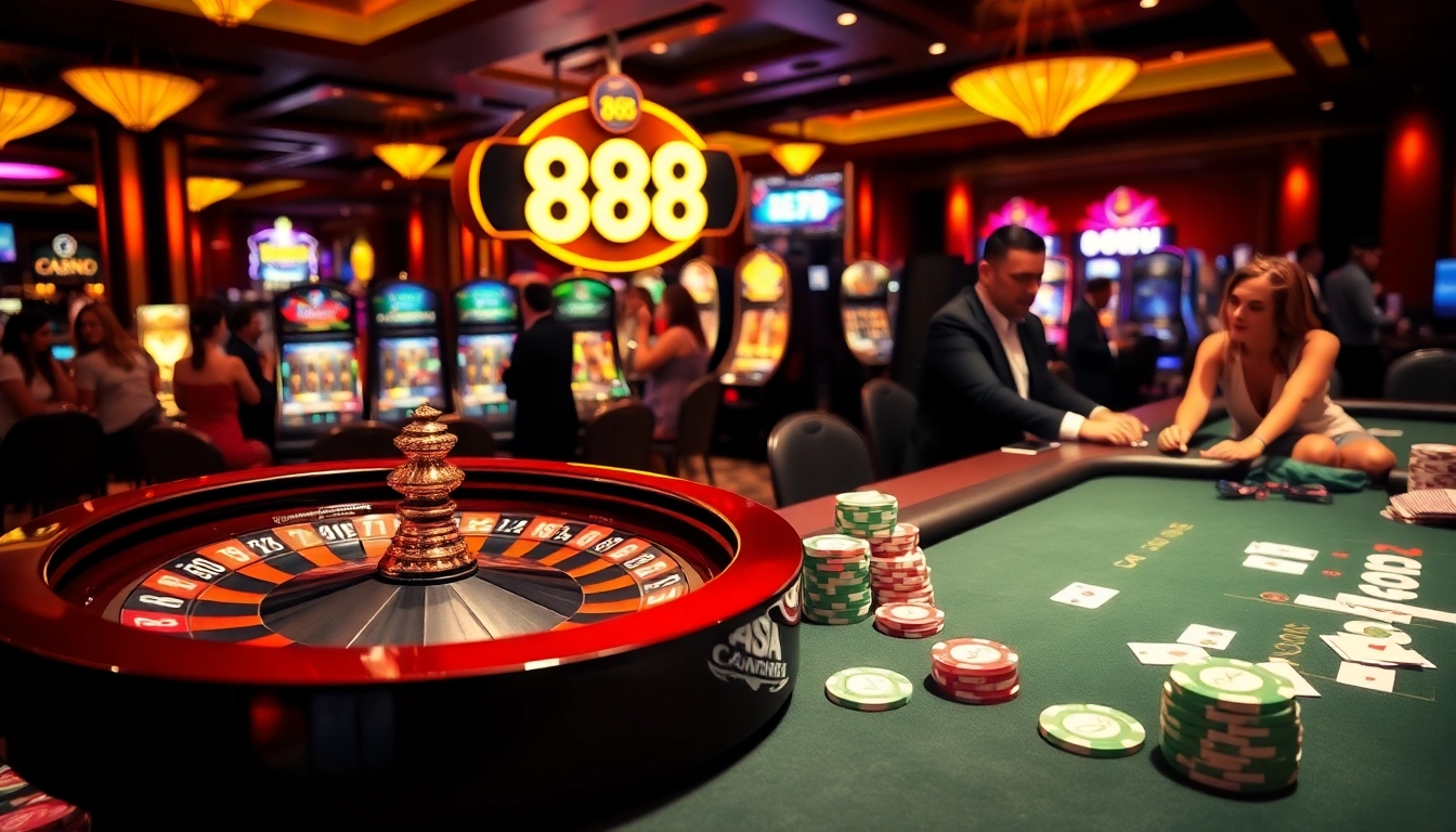 Experience the thrill of gambling at u 888 with lively poker tables and vibrant slot machines.