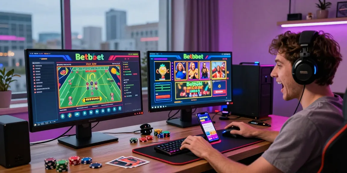 Exciting Betebet online gaming experience with vibrant atmosphere and multiple game displays.