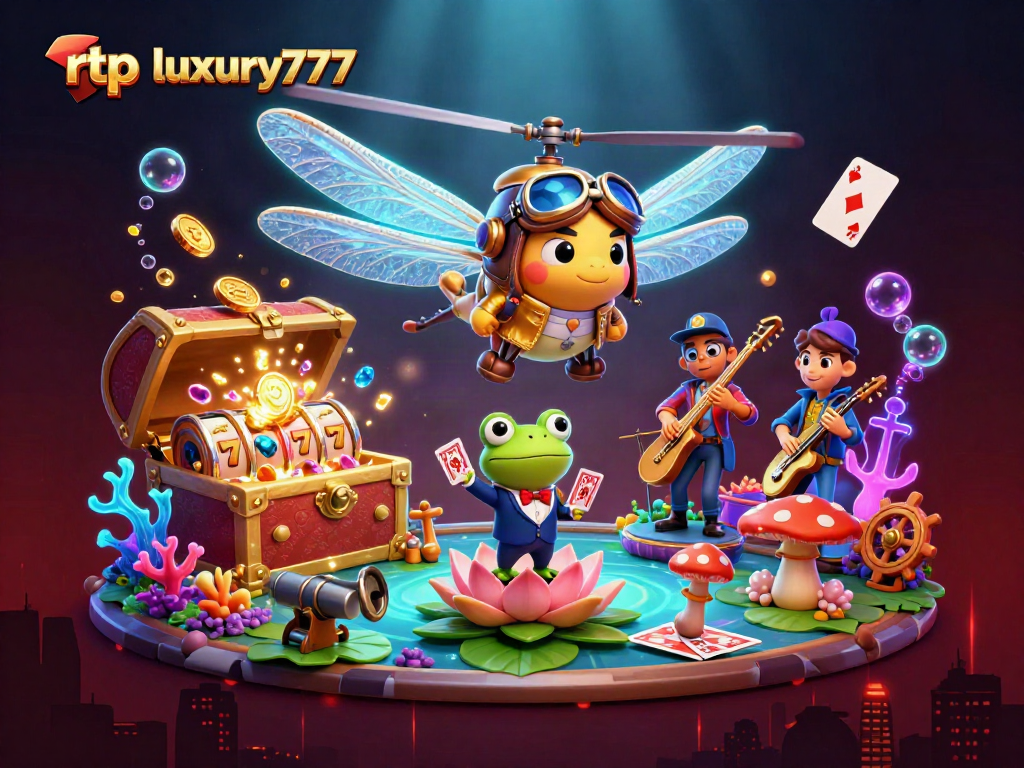 Gambarlah rtp luxury777 saat memainkan kartu di kasino lily pad dengan suasana ceria dan mengesankan.