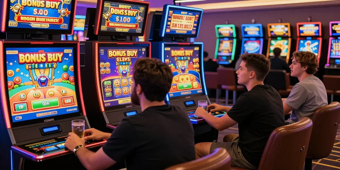 Bonus Buy slots excitement at https://crownnorthill.co.uk/ with vibrant gaming atmosphere and players engaged.