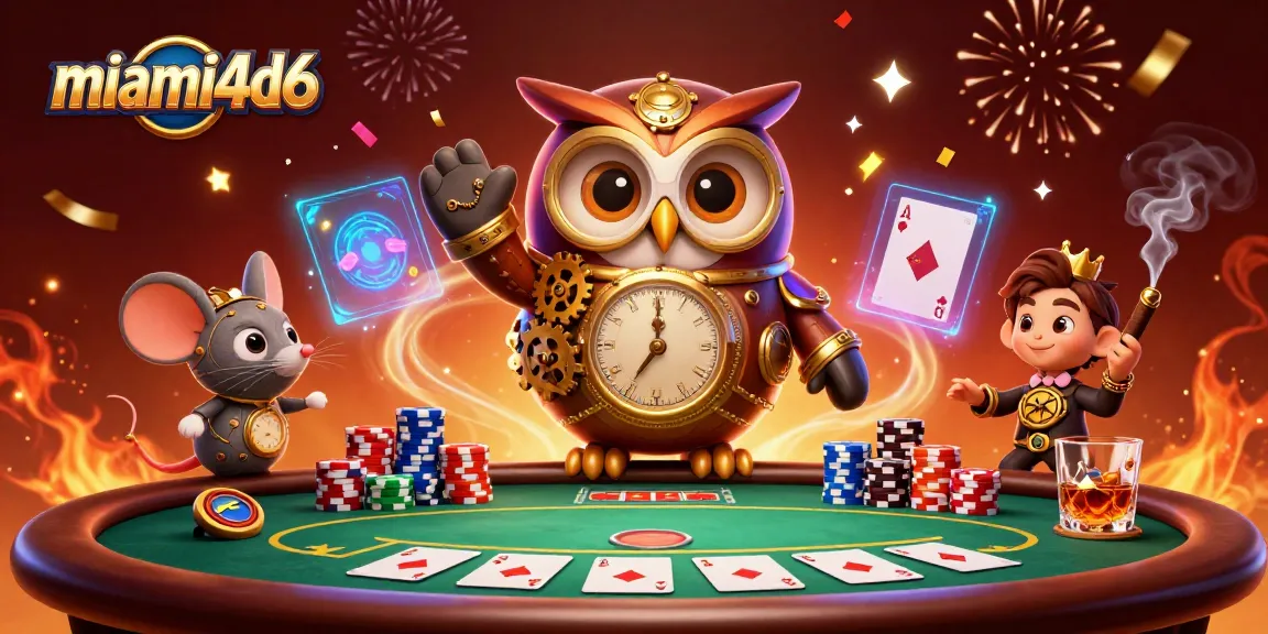 Experience thrilling gameplay at miami4d6 with vibrant characters and dynamic poker elements.