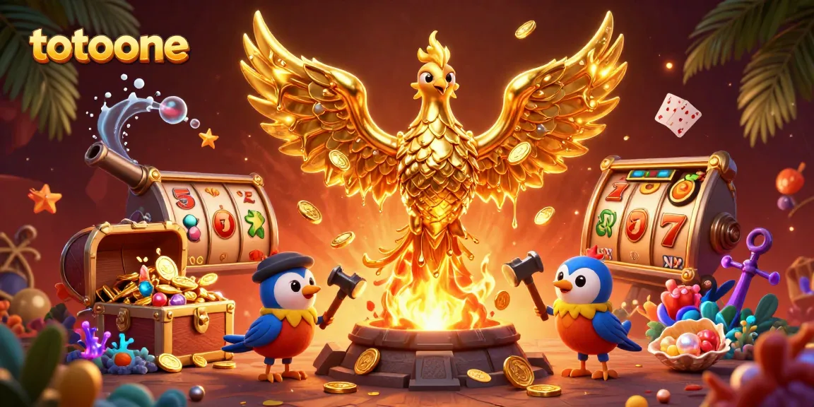 Menangkan jackpot bersama totoone dengan slot terbaru, dikelilingi harta karun dan permainan seru.