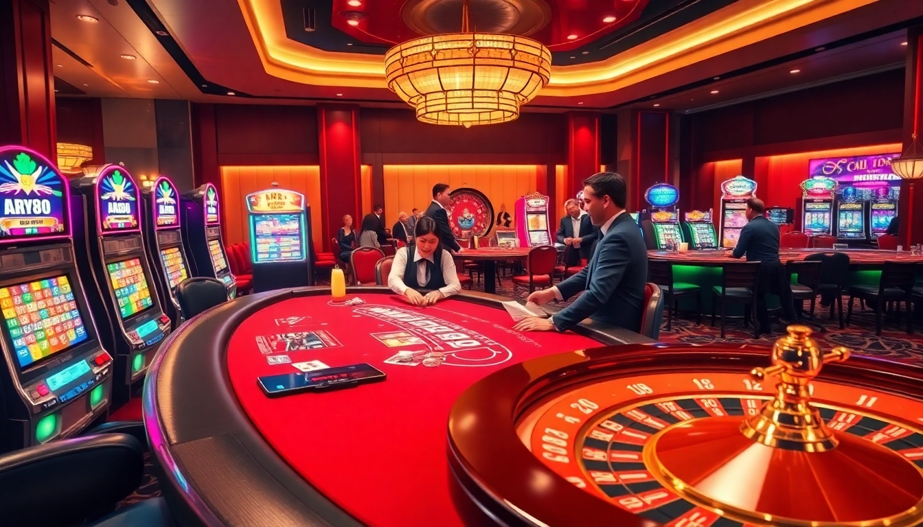 Experience the thrill of HAY88 with vibrant casino gaming and luxury betting tables.
