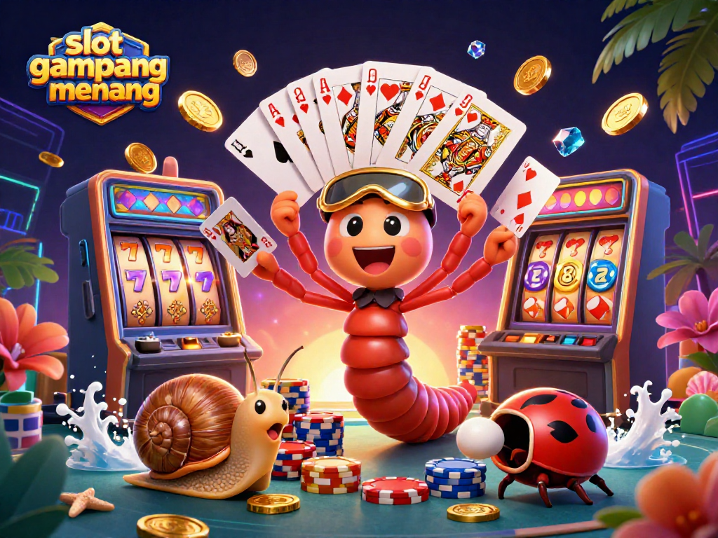 Play slot gampang menang with immersive casino excitement and strategic winning methods in 3D.