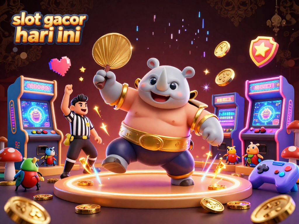 Experience vibrant excitement with slot gacor hari ini scene of dynamic beetle champions in a casino setting.