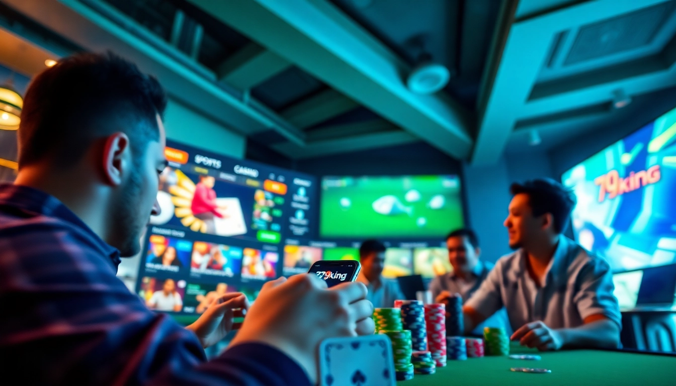Exciting online gambling experience at 79king hn showcasing various betting options and mobile app.