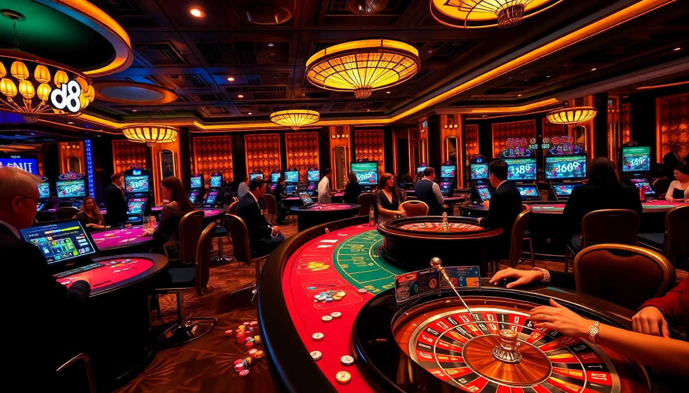 Experience the thrilling atmosphere of DU88's premier casino with engaging gameplay and luxury.