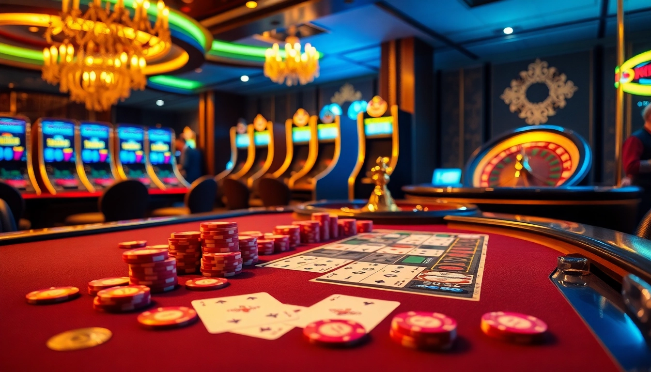 Engage in thrilling sex games at a luxurious casino table filled with vibrant chips and cards.