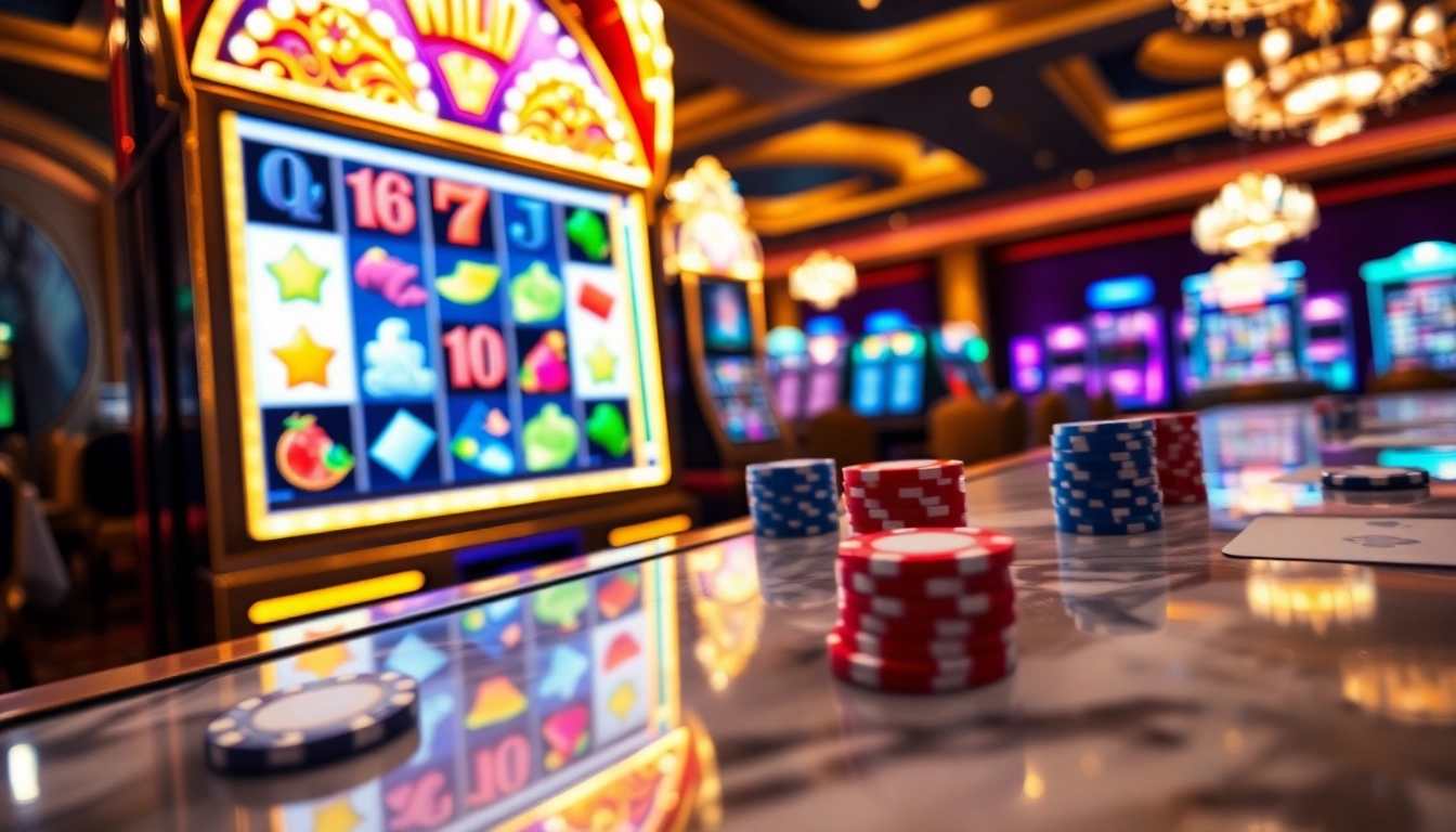 Engaging online slots gameplay experience featuring colorful slot machine graphics.