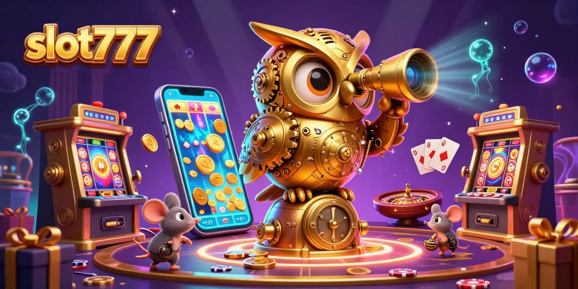 Experience the excitement of slot777 with vibrant visuals and dynamic gameplay elements in this casino illustration.