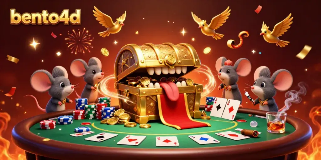 Experience bento4d's vibrant casino atmosphere, with animated characters and dynamic game elements.