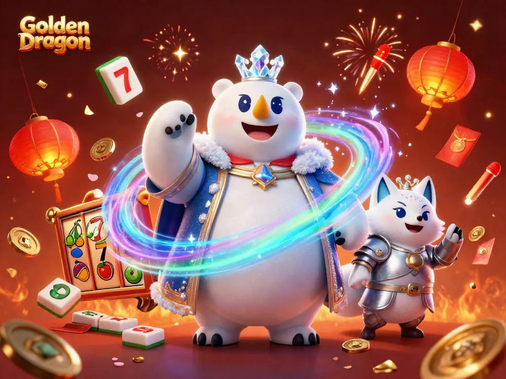 เล่นเกมสล็อตใน Golden Dragon ด้วยผู้พิทักษ์น้ำแข็งในโลกมหัศจรรย์.