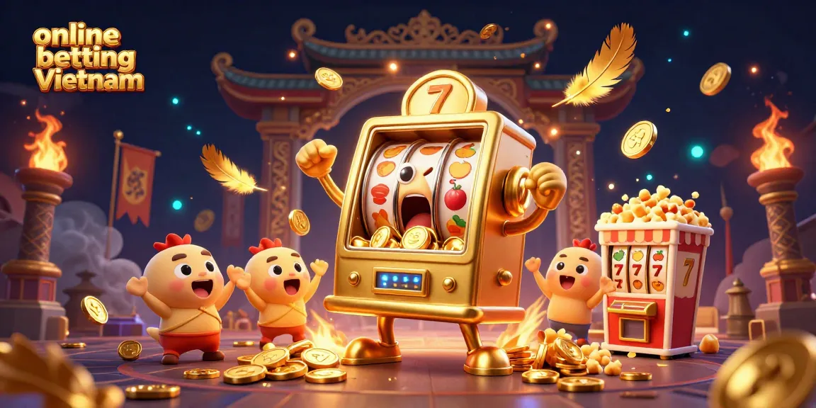Engage in online betting Vietnam with vibrant slots, jackpots, and dynamic casino elements.