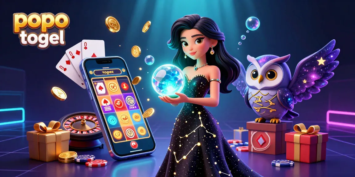 Experience popo togel with vibrant slot games, spinning reels, and captivating 3D characters.