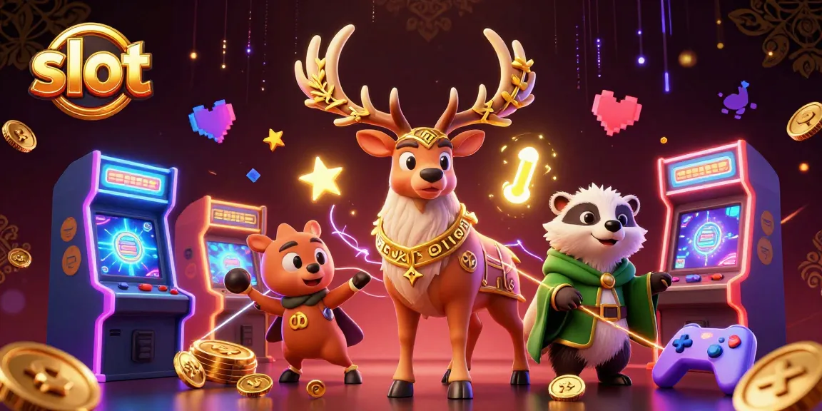 Slot menyenangkan dengan simbol bersinar dan karakter lucu, siap untuk dimainkan.