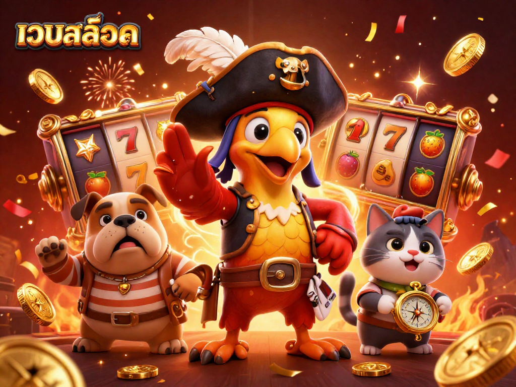 Experience thrilling slot excitement at เว็บสล็อต with vibrant 3D characters and dynamic casino elements.