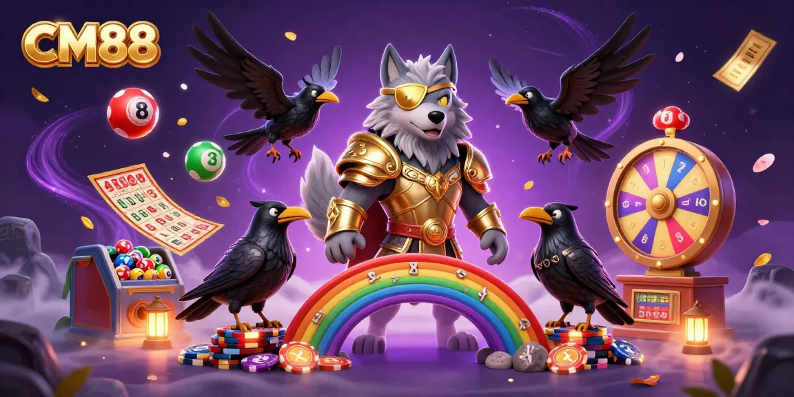 Experience thrilling action at CM88 with vibrant casino elements and animated characters.