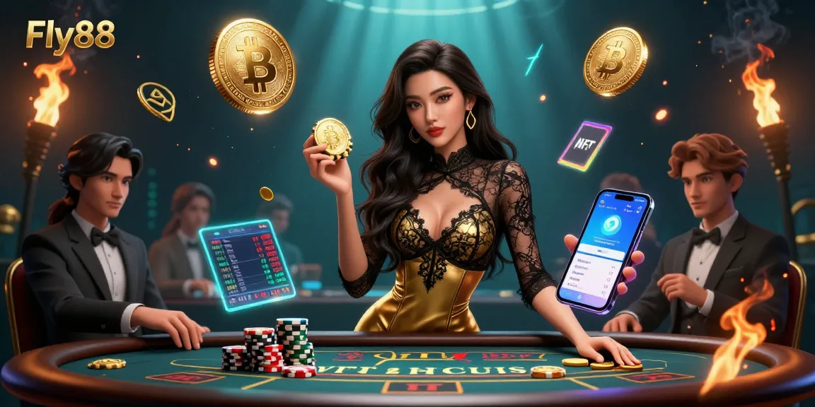 Engage with Fly88's exclusive baccarat atmosphere while winning golden chips amidst high stakes.