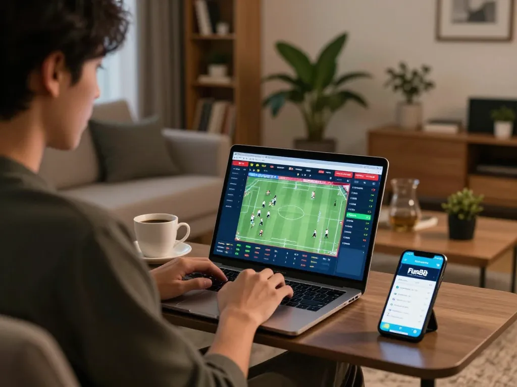 Engaging in live betting on Fun88 com while enjoying a cozy home atmosphere