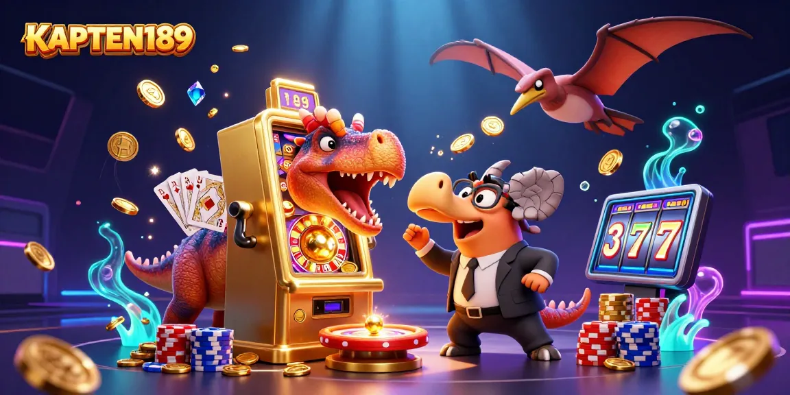 KAPTEN189 memicu jackpot dengan slot mesin emas yang dikejar oleh manajer kasino yang panik dan koin terbang di sekitarnya.