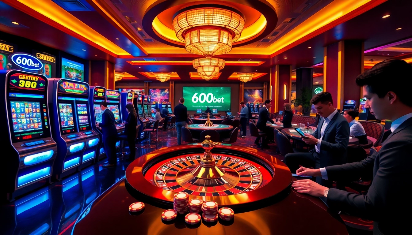 Jugadores ganadores disfrutando la emoción de los juegos de casino en línea de 600bet con elementos de juego vibrantes.