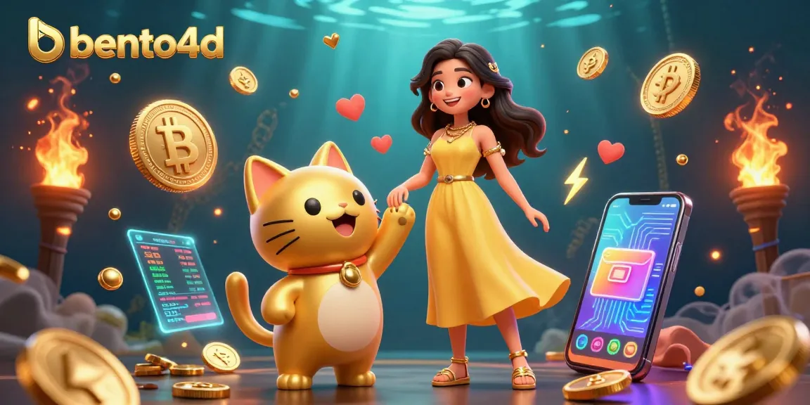 Berinteraksi dengan bento4d: Rasakan keseruan kasino yang penuh warna dengan kucing keberuntungan dan elemen emas.