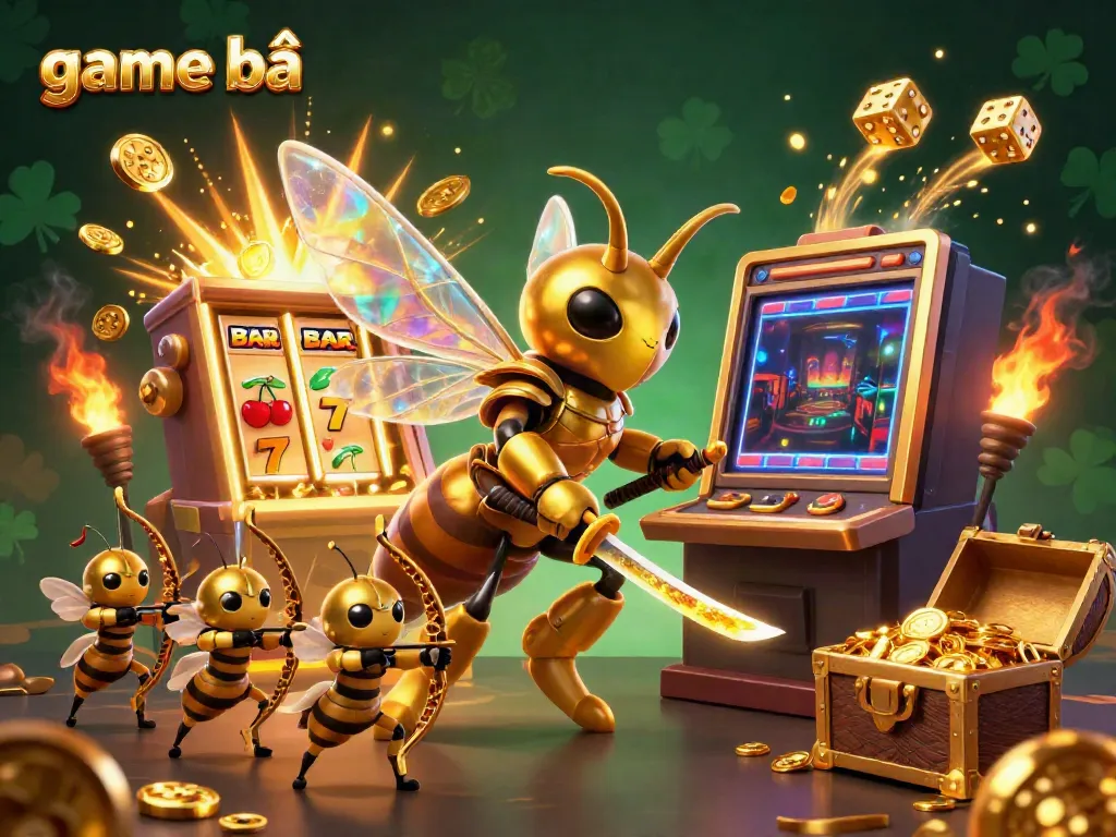 Engage in thrilling game bài action amid a vibrant casino scene with gorgeous illustrations.