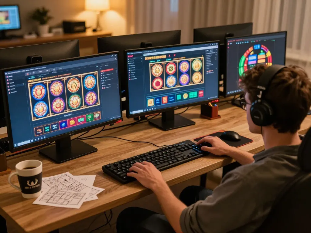 Player engages with live dealer games at ok365, showcasing online casino excitement comfortably at home.