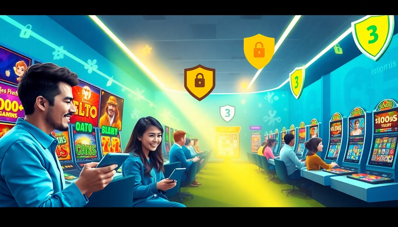 Exciting Kode4d link showcasing vibrant slot games and engaged players in a secure digital environment.