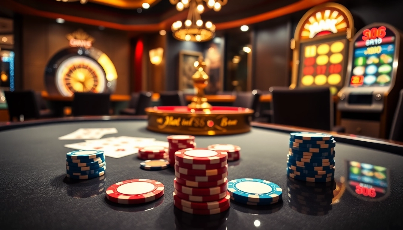 Experience high-stakes gaming at Man 88 with luxurious poker and roulette tables.