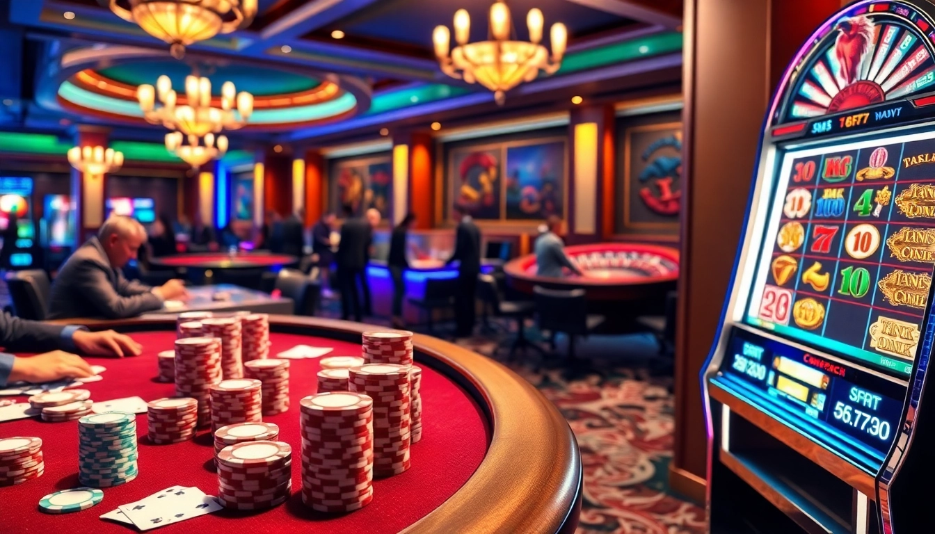 Experience the thrill of 5z777 at a luxurious casino with lively poker and slot games.