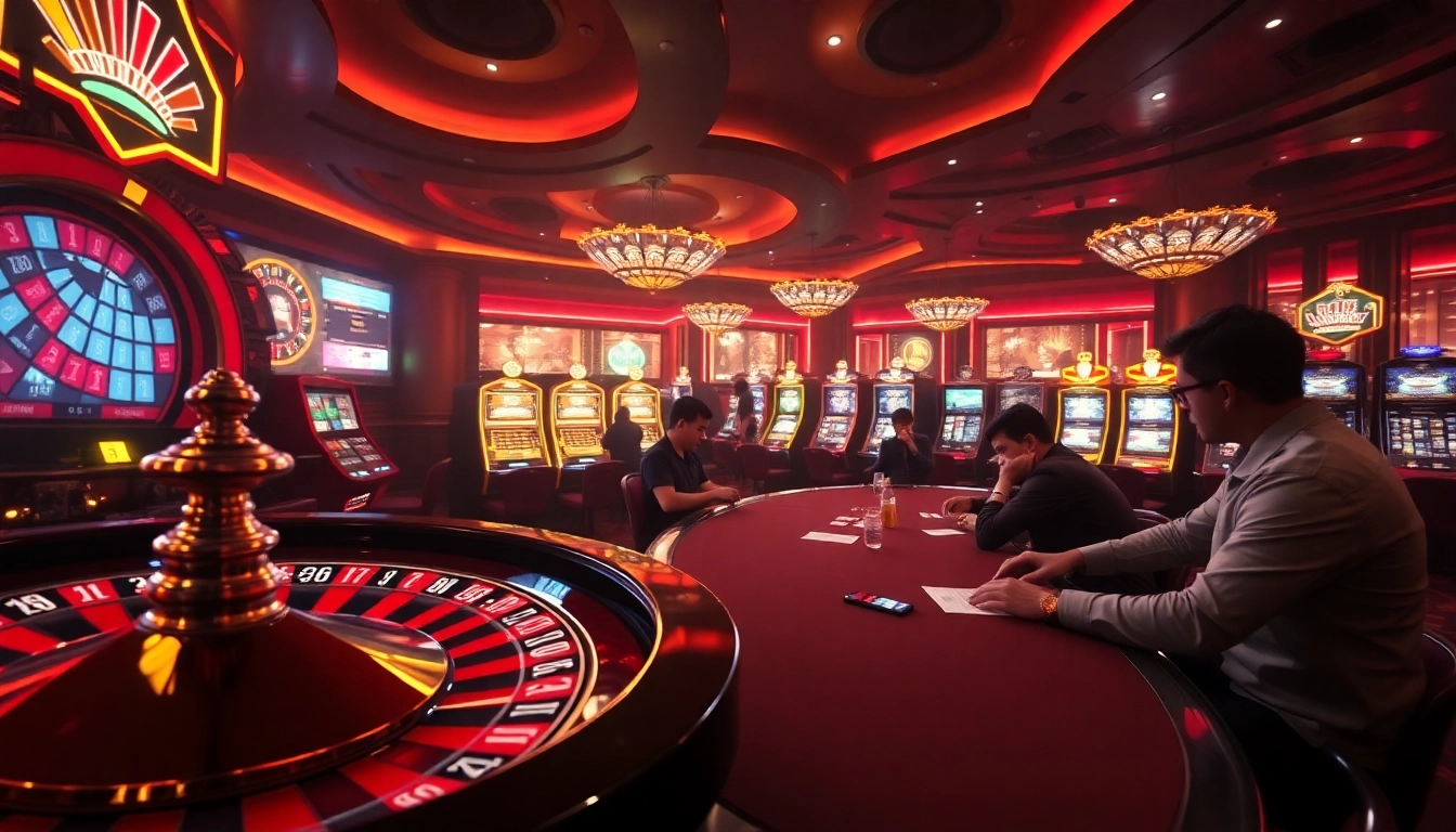 High-stakes gambling scene depicting the hidden wiki dark web with roulette, poker, and vibrant casino gaming.