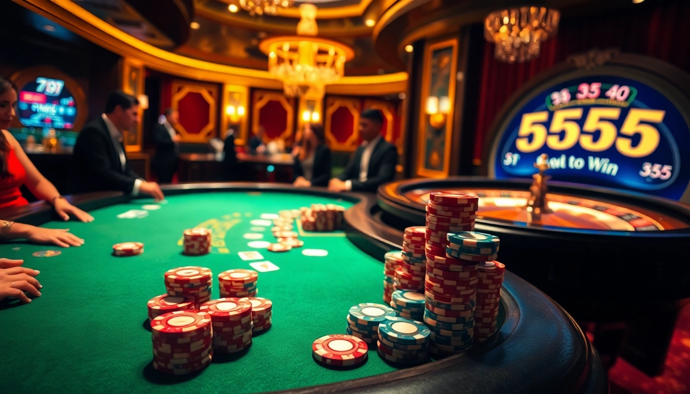 Big wins at the casino with exciting gameplay at 555 win poker tables.