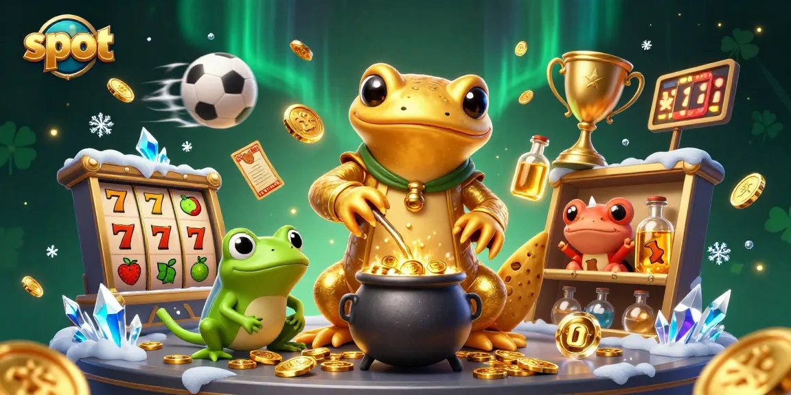 Engage in thrilling slot action surrounded by enchanting gold coins and slot elements.